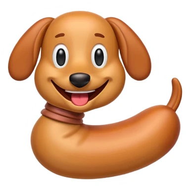 Weiner emoji silly  sticker