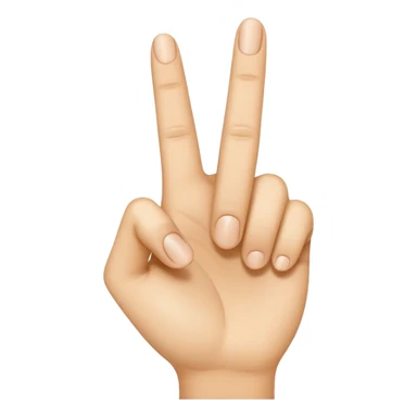 “Emoji-style hand making the letter ‘L’, with the index finger slightly curved. Clean, simple design, smooth shapes, neutral skin tone. White or transparent background, high resolution.” sticker