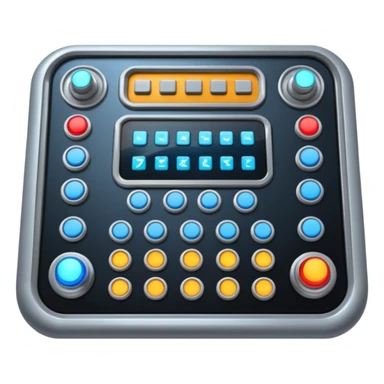 Control Panel of a big space ship sticker