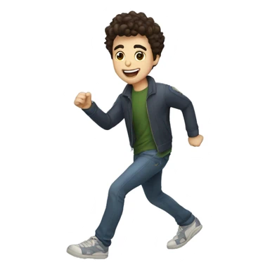 Joshua rush doing electric slide  sticker