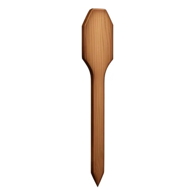 wooden stake sticker