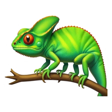 please create an animated color changing emoji that can be used as favicon . the default colour must be green and then its colour must change. the chemeleon should look to the left side. The chemeleon should look happy sticker