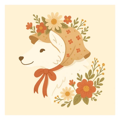 Give the Overwolf logo a cute cottagecore makeover sticker