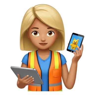 Girl working at Walmart while playing Roblox  sticker