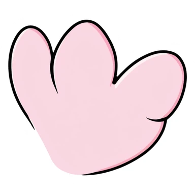pink pawprint sticker
