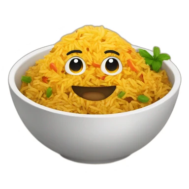 biriyani in a bowl sticker