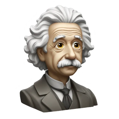 philosopher statue as albert einstein sticker