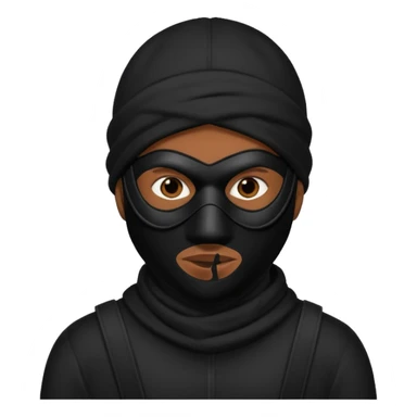 black man thief sticker