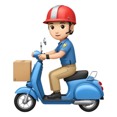 Scooter delivery sticker