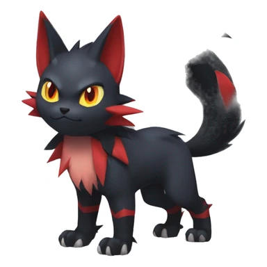  Kawaii Edgy Cool Beautiful Nargacuga-Torracat-Litten-Zorua-Zoroark full body sticker