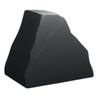 3d black stone inscription sticker