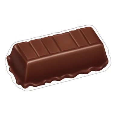 chocolate candy bar 4 bites sticker