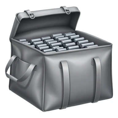 Opened bag full of iron bar sticker