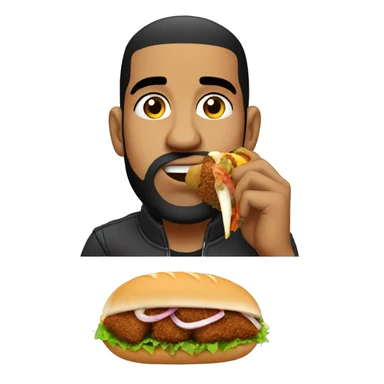 Drake eating kebap sticker