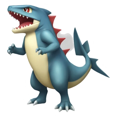 Sharpedo-Charmeleon-Gible-Larvitar-Fakémon Full Body sticker
