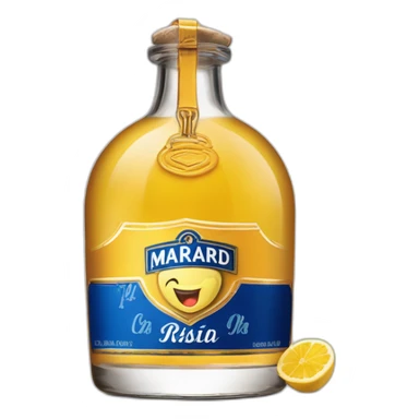 la bouteille de Ricard Pastis de Marseille 51, une boisson anisée emblématique au cœur 45 pour un plaisir rafraîchissant sticker