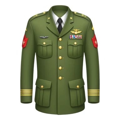 a military uniform sticker