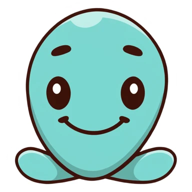 Face with droopy eyelids, goofy smile, looking very relaxed and stoned sticker