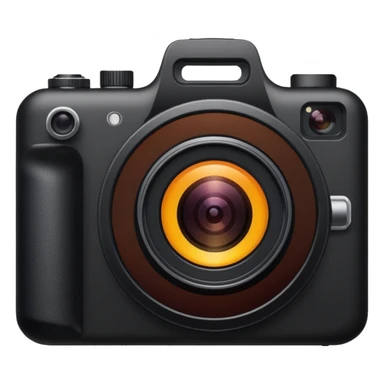 Appareil photo noir  sticker