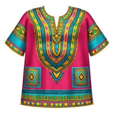 Dashiki with no human just the dress sticker