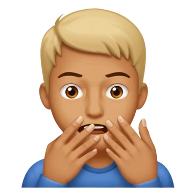 nervous bitting fingernails sticker