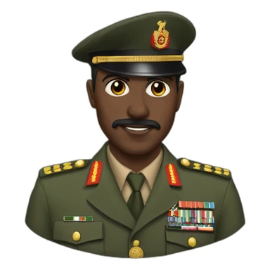 Sudan army general burhan sticker