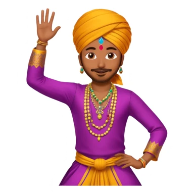 bhangra dancer sticker