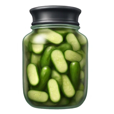 Jar of pickles being puled from tophat sticker