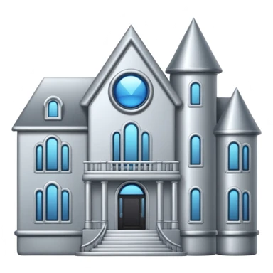 silver mansion emoji sticker