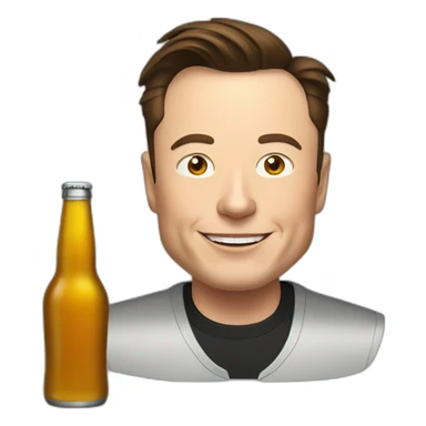 Elon musk do beer sticker