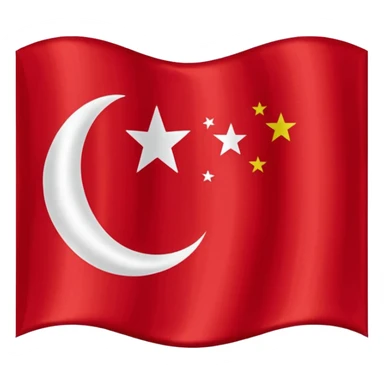Flag of the Ottoman Empire 1453 sticker