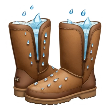 a pair of wet uggs sticker