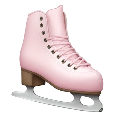 pastel pink ice skates sticker