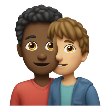 Un garçon qui fait un câlin à sa mère  sticker