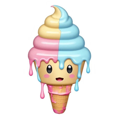 Cute melting  sticker