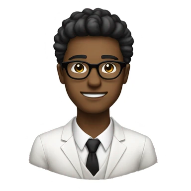 19 years old boy like a gentleman white skin tone. with black glasses wearing old money style sticker