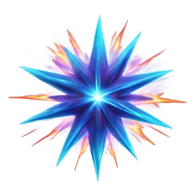 astral projection explosive star contained inside a ball sticker