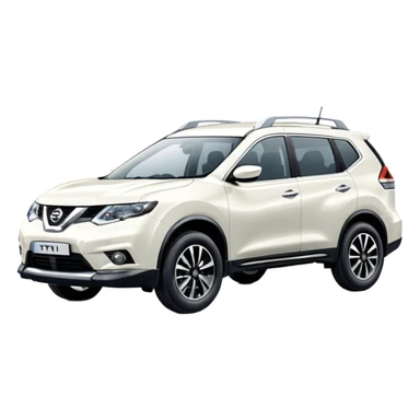 White Nissan Xtrail 2019 sticker
