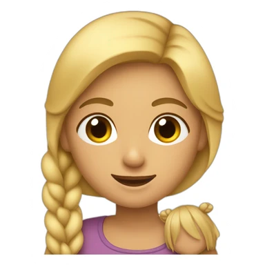 Mamá rubia e hija castaña abrazadas sticker