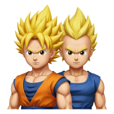 Goku and Vegeta super Saiyan  sticker