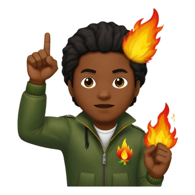 Emoji sticker of reggae vibes and frequency that says Big Up Anthony B! in bold reggae font 💥🔥✊🏾 sticker