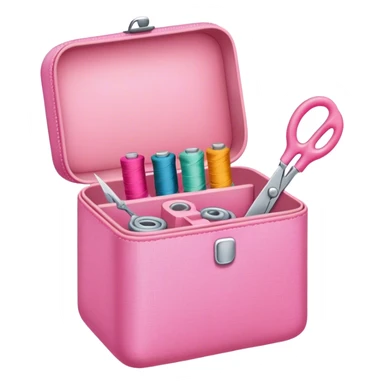 Herramientas de costura rosada sticker