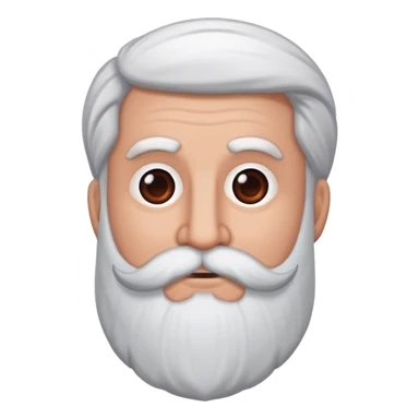 anciano calvo con barba blanca sticker