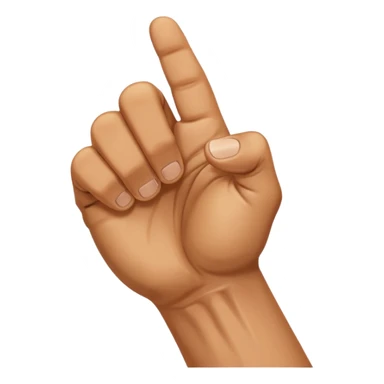 back of veiny fist rearview sticker