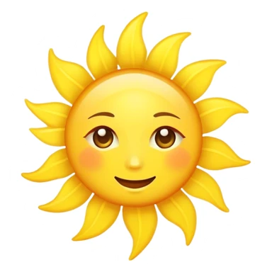 Good morning sun no face sticker