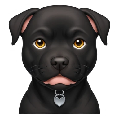 Black pitbull lab sticker