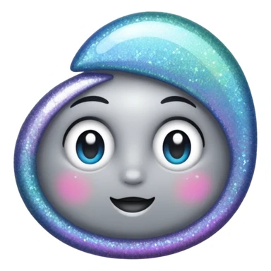 vamp glitter gray sticker