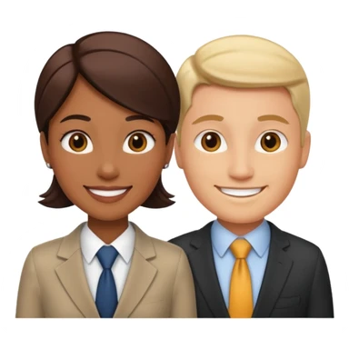 2 business people  sticker