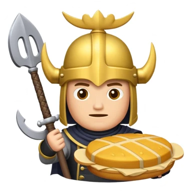 Mini pekka con un panqueque en la cabeza sticker