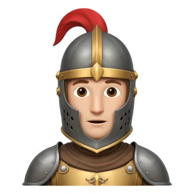 Monty pyton knight with full face covered helmet half body sticker